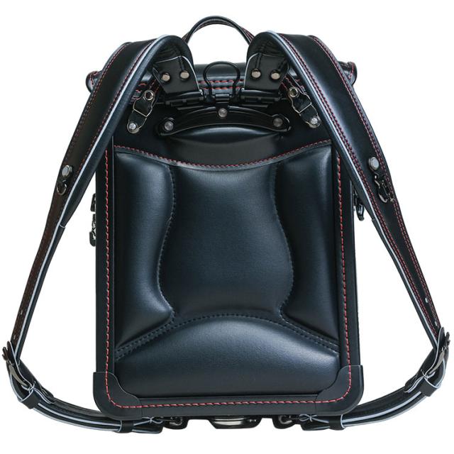 ［ くるピタ ］ シャープモダン ランドセル ブラック／レッド ｜小田急のランドセル 2027 百貨店 送料無料 ６年保証(ラ)_3