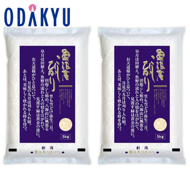 お米 令和 7年産 送料無料 ［ 堀商店 ］ 魚沼コシヒカリ 紺 10kg ｜7-10日程度でのお届け※沖縄・離島へは届不可(直)