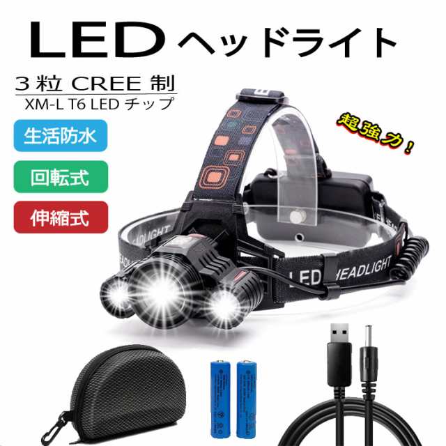 Ledヘッドライト 最強ルーメン 超高輝度 ルーメン 充電式 4段階の点灯モード 登山 夜釣り アウトドア作業 Sos ポーチ付き プレゼンの通販はau Pay マーケット Akioショップ Au Pay マーケット店