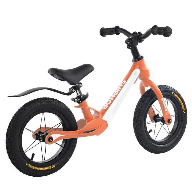 補助輪 オレンジ 自転車 子供 キックバイク べダルなし自転車 軽量 