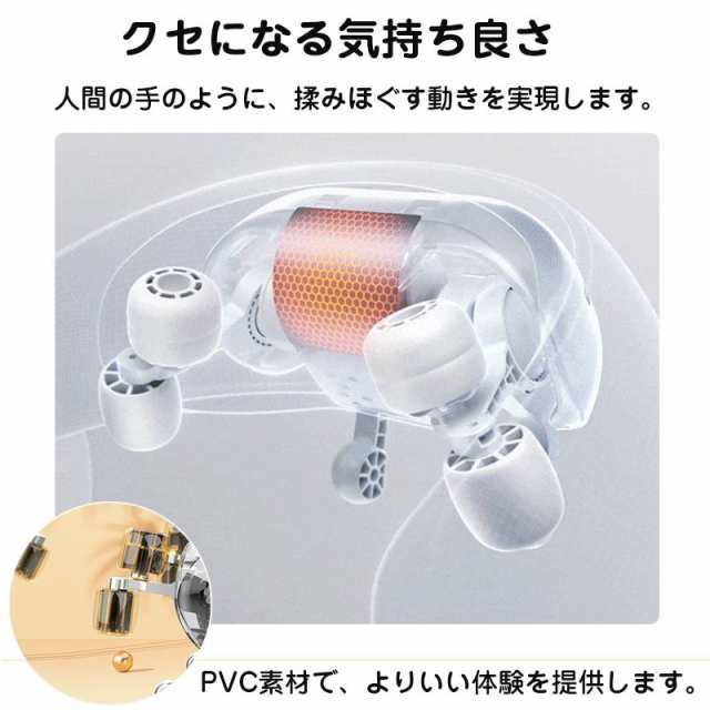 マッサージ器 3Dネックマッサージャー 首 肩 肩こり 解消グッズ マッサージ機 首こり 疲労回復 マッサージ ネックマッサージャー マッサ_1