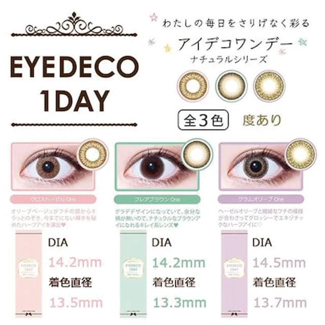 即日発送 ワンデーカラコン30枚 送料無料 3ブランド10種類から選べる 1day 度あり カラーコンタクト Clear クリア アイデコ ラピュール の通販はau Pay マーケット セレクトショップmira Au Pay マーケット店