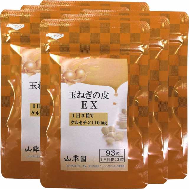 PAY　☆迅速丁寧で大満足☆SHOPブルースカイ　玉ねぎの皮EX（サプリメント・錠剤）27.9g(300mg×93粒)　【6袋セット】の通販はau　巣鴨のお茶屋さん　au　山年園　PAY　マーケット　マーケット－通販サイト