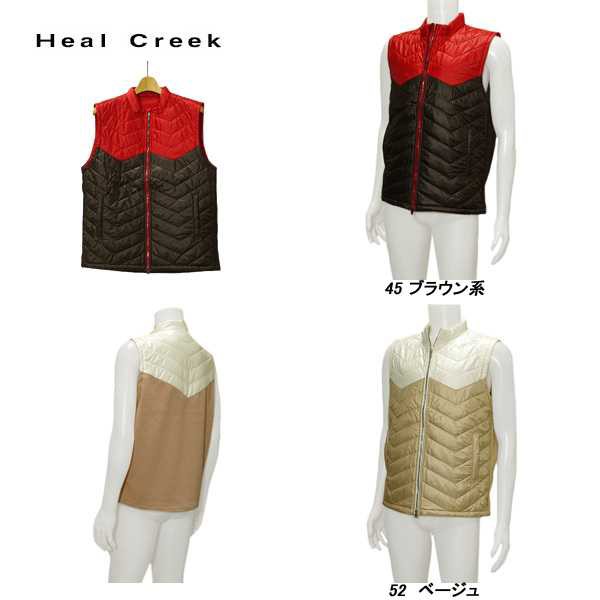 ヒールクリーク Heal Creek メンズ 秋冬 撥水 エコペットタフタ 中綿ベスト