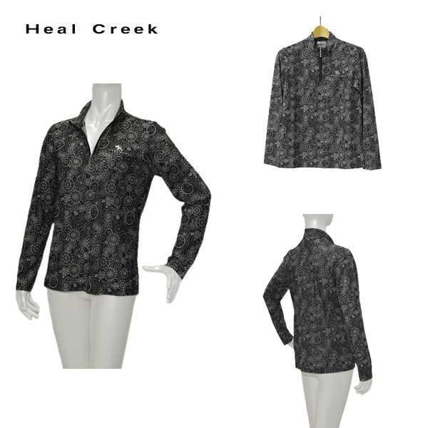ヒールクリーク Heal Creek 春夏 UVカット 接触冷感 コンチェロ コンパス柄プリント 長袖シャツ サイズ40の通販は