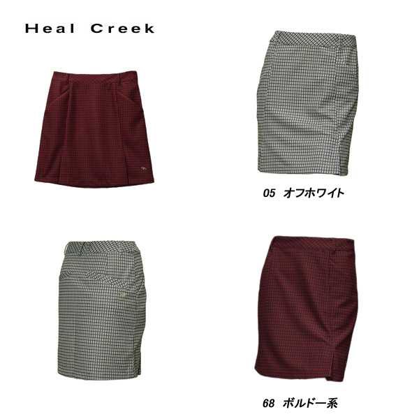 ヒールクリーク Heal Creek レディース 秋冬 ポンチローマチェックプリント スカート