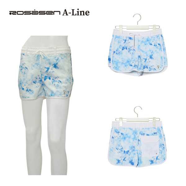 訳あり ロサーセン Rosasen A‐Line レディース 春夏 UVケア タイダイプリントショートパンツ サイズ40
