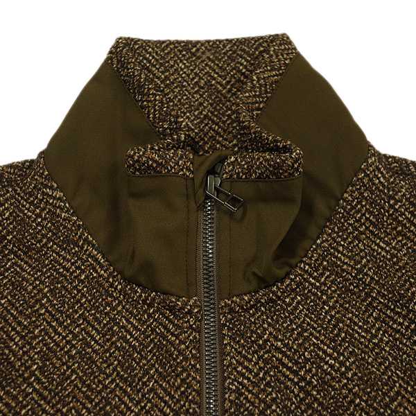 MOCO モコ メンズ 秋冬  ストレッチ 裏起毛 ヘリンボーン プルオーバーの通販は