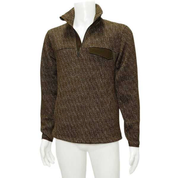 MOCO モコ メンズ 秋冬  ストレッチ 裏起毛 ヘリンボーン プルオーバーの通販は