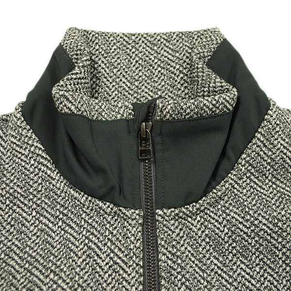 MOCO モコ メンズ 秋冬  ストレッチ 裏起毛 ヘリンボーン プルオーバーの通販は