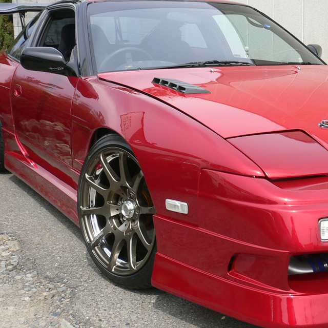 【新作超歓迎】直接引取のみ 美品 180SX 純正フロントフェンダー 左 助手席側 爪折なし 白 326 外装