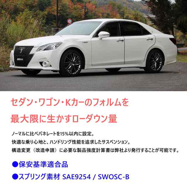 BLACK SUS】 ダウンサス NISSAN V36 スカイライン 2.5L 250GT 2WD 保安