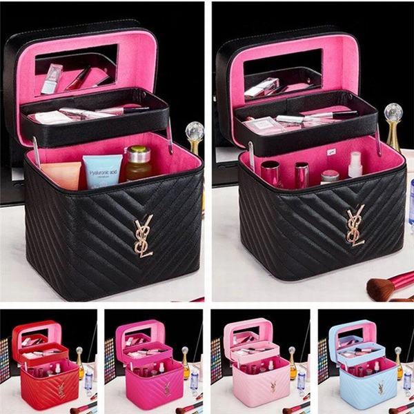 5color Xl Lサイズ大容量メイクボックス コスメボックス鏡付き 雑貨 小物入れ 持ち運び可 ネイル プロ 美容 大容量 アクセサリー 収納の通販はau Pay マーケット Smbosco