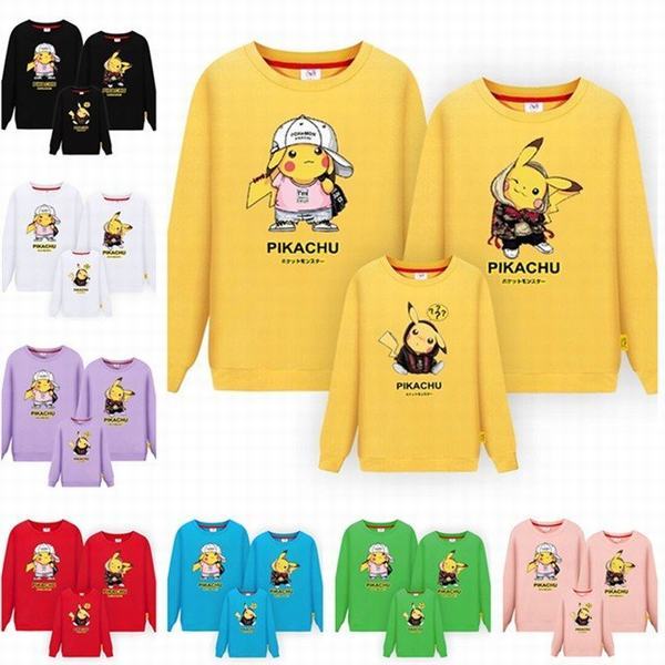 12色 新作 薄手 ピカチュウ プルオーバー プリントスウェット トレーナー トップス カップル 親子服お揃い メンズ レディース キッの通販はau Pay マーケット Smbosco