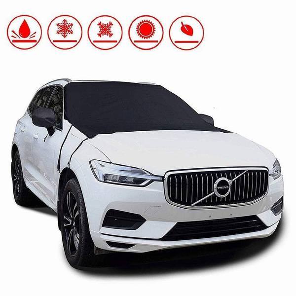 カーフロントカバー 夏 車日よけカバー 日焼け止め 凍結防止カバー 車 省エネ 凍結防止シート 積雪対策 霜取シート 埃よけ 簡単取付 収納の通販はau Pay マーケット Smbosco