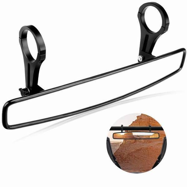 Atv Utv ワイドミラー 防眩 ワイド リア ミラー 1 75 インチ ロールバーに対応 オフロード車 凸面鏡 高解像度 補助ミラーの通販はau Pay マーケット Smbosco