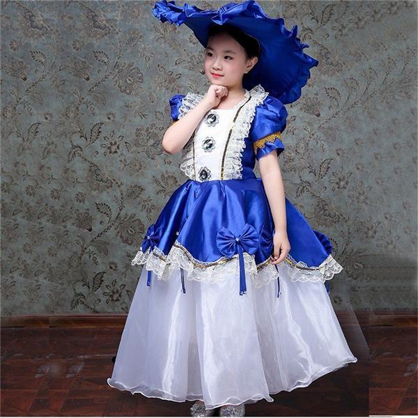 別注 子供服 ワンピース ロングドレス 歌劇 フォーマル 女の子 オペラ 声楽 中世貴族風 舞台服 ステージ衣装 新規購入 Arnabmobility Com