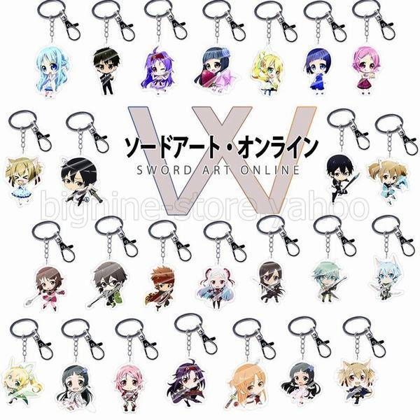 25個セット ソードアート オンライン キーホルダー キリト アスナ アリス キーチェーン イベント コスチューム道具 飾り 携帯 鍵 自動車の通販はau Pay マーケット Smbosco
