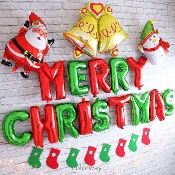 クリスマス 飾り付け バルーン おしゃれ 風船 部屋 メリークリスマス 文字風船 Merry Christmas デコレーション 撮影 記念日の通販はau Pay マーケット Smbosco