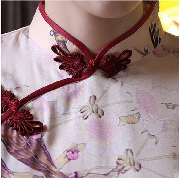 チャイナドレス 花柄 半袖 シルク素材 ショート丈 チャイナ服 ミニチャイナドレス パーテイ衣装 ワンピース 綿 通気性 レトロ 大きいサイの通販はau Pay マーケット Smbosco