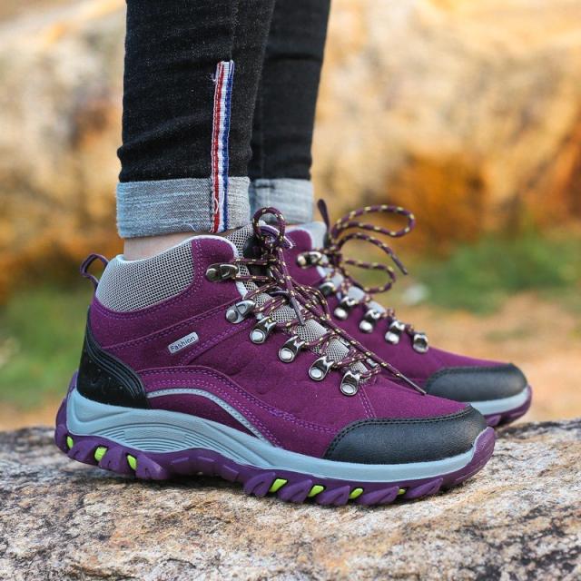 トレッキングシューズ レディース 登山靴 メンズ ハイカット アウトドアシューズ ハイキングシューズ 防水 防滑 耐磨耗 衝撃吸収 遠足 アの通販はau Pay マーケット Klopp