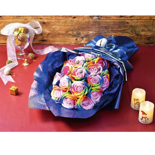 安い購入 ポピー名古屋 シャボンフラワー レインボーローズ アレンジフラワー ミディアムサイズ コンパクトサイズ フラワー フラワーアレンジメン 通販新品 Pn Batam Go Id