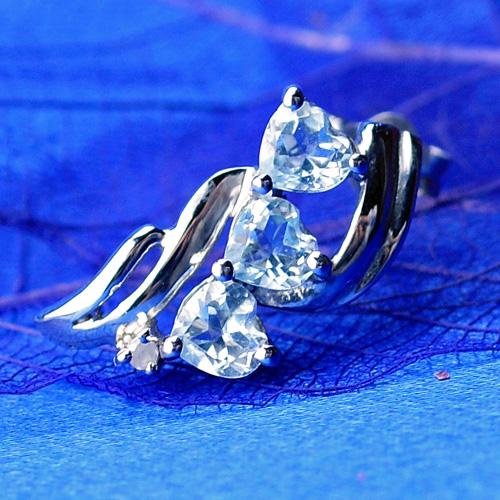 ピアス アレルギー対応 レディース ブルートパーズ アメジスト ジゼル ハート 誕生日プレゼント 女性 雑貨 60代 40代 20代 30代 50代 母 結婚記念日 プレゼント 妻 ブランド ギフト 即日の通販は 12,375円