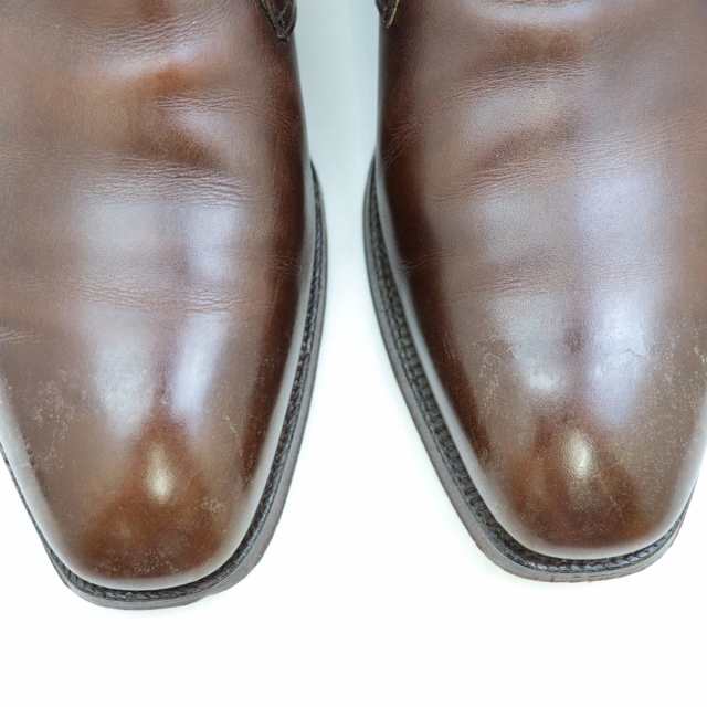 クロケット&ジョーンズ WOBURN ウーバン レザー チャッカブーツ メンズ 茶 6.5E CROCKETT&JONES