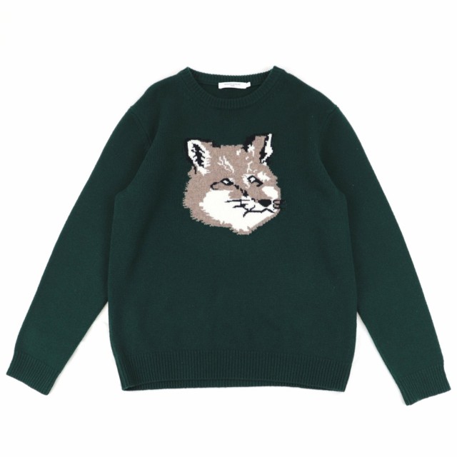 販売の在庫 美品 メゾンキツネ BIG FOX HEAD PULLOVER クルーネック