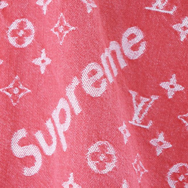 ルイ・ヴィトン × シュプリーム Wネーム コラボ オーバーサイズ デニム ベースボールシャツ モノグラム LV ロゴ コットン100% トップス 半袖 メンズ サイズ S レッド ホワイト 赤 白 総柄 フランス製 LOUIS VUITTON × Supremeの通販は ルイ・ヴィトン × シュプリーム Wネーム コラボ オーバーサイズ デニム ベースボールシャツ モノグラム LV ロゴ コットン100% トップス 半袖 メンズ サイズ S レッド ホワイト 赤 白 総柄 フランス製 LOUIS VUITTON × Supremeの通販は