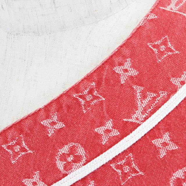 ルイ・ヴィトン × シュプリーム Wネーム コラボ オーバーサイズ デニム ベースボールシャツ モノグラム LV ロゴ コットン100% トップス 半袖 メンズ サイズ S レッド ホワイト 赤 白 総柄 フランス製 LOUIS VUITTON × Supremeの通販は ルイ・ヴィトン × シュプリーム Wネーム コラボ オーバーサイズ デニム ベースボールシャツ モノグラム LV ロゴ コットン100% トップス 半袖 メンズ サイズ S レッド ホワイト 赤 白 総柄 フランス製 LOUIS VUITTON × Supremeの通販は