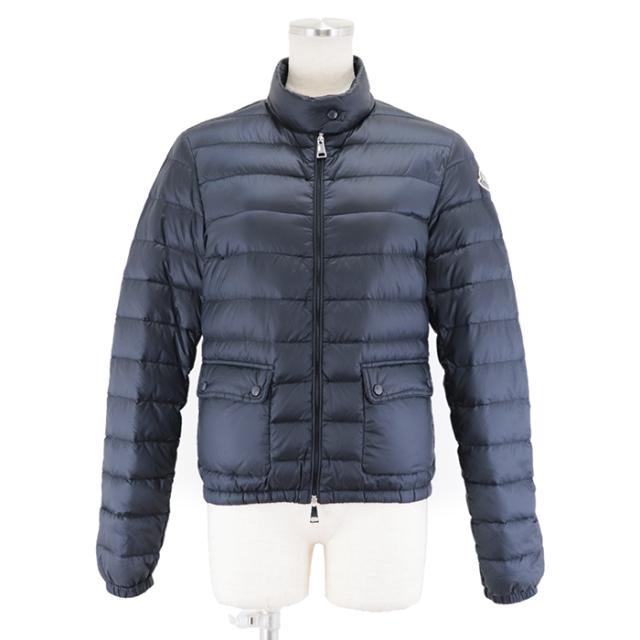 【クリアランスSALE】モンクレール 2017年製 LANS ランス パッカブル ライト ダウンジャケット ダウン ジャケット スタンドカラー ロゴ パッチ ダブルジップ アウター レディース 0 ネイビー 紺 MONCLERの通販は