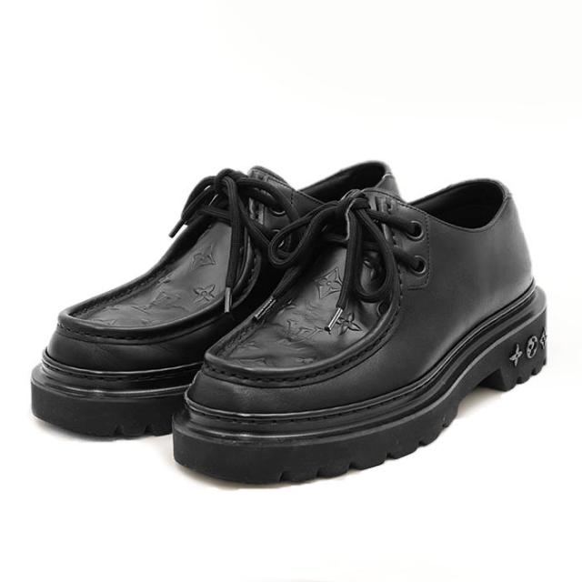 極美品】2023年製 ルイヴィトン ルビーライン ダービー レザー LVロゴ