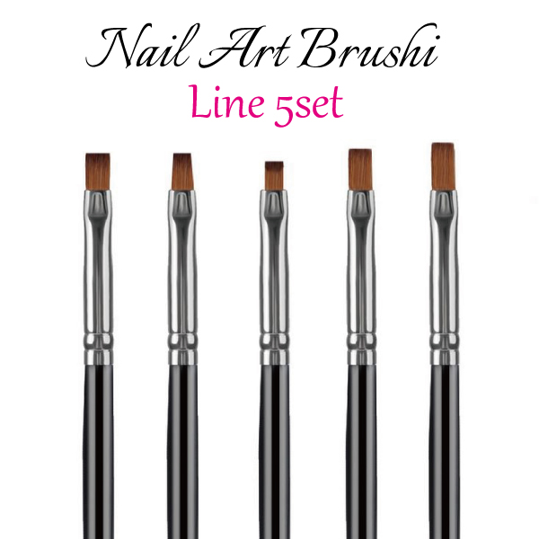 送料無料 ジェルネイルブラシ ジェルブラシネイル用筆 2 4 6 8 10の5本 ネイルアート筆 セルフネイルの通販はau Pay マーケット デコるん工房