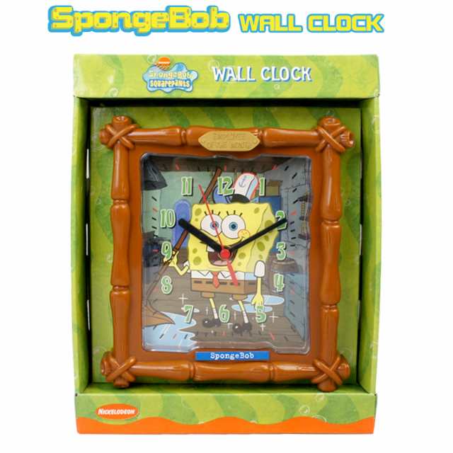 スポンジ ボブ ウォール クロック 時計 壁掛け キッズ 子ども部屋 インテリア かわいい 人気 Nickelodeon Sponge Bob Wall Clockの通販はau Pay マーケット Foothillgardens