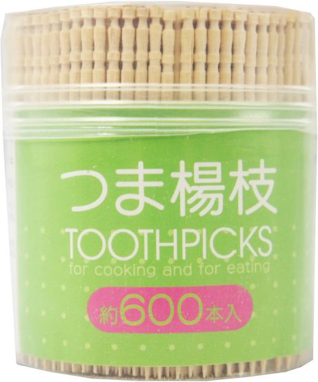 大和物産 爪楊枝 00360 ナチュラル 6.5cm L-600 600本入