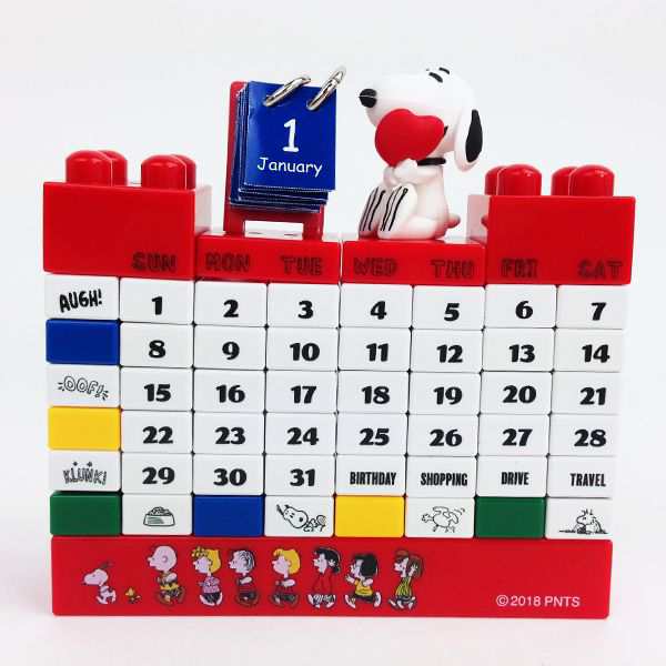 Snoopy スヌーピー ブロック万年カレンダー カラー グッズの通販はau Pay マーケット Perfect World Tokyo