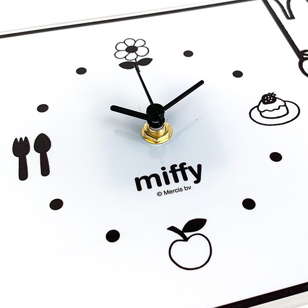 ミッフィー グッズ MIFFY インテリアクロック のぞき WH