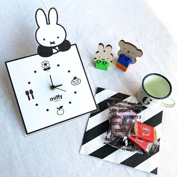 ミッフィー グッズ MIFFY インテリアクロック のっかり BK ミッフィー グッズ MIFFY インテリアクロック のっかり BK
