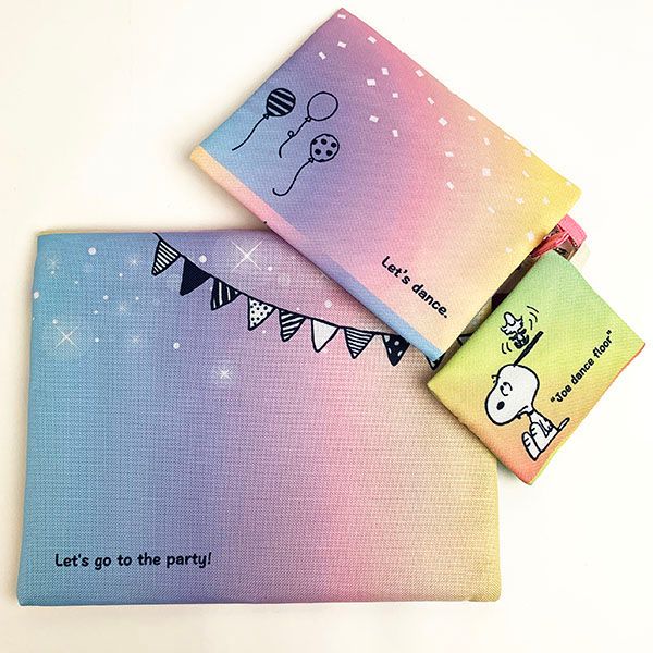 Snoopy スヌーピー 3連ポーチ パーティ グッズ L210 270ｍｍ M140