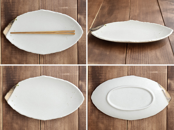 金彩 舟形鉢 約41cm 和食器 細長大皿 日本製 金彩 舟形鉢 約41cm 和食器 細長大皿 日本製 金彩 舟形鉢 約41cm