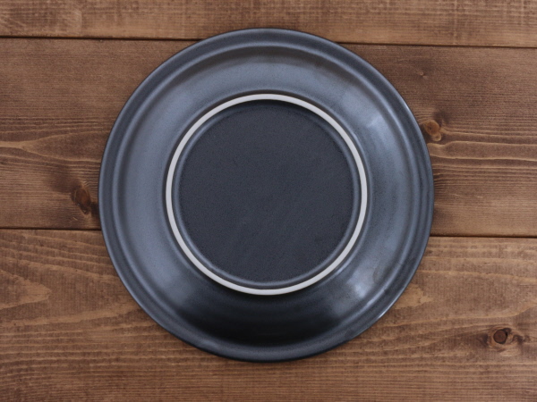 大皿 24.5cm 銀彩鉄結晶和食器 ディナープレート ワンプレート