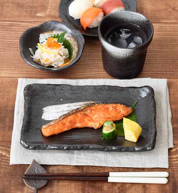 和食器 焼物皿 22cm 千筋 角皿 スクエアプレート 長角皿 長皿 中皿 プレート 焼き魚皿 刺身皿 寿司皿 揚げ物皿 盛り皿 盛皿 副菜皿  前菜｜au PAY マーケット