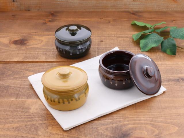 保存壺 日本製 半胴ミニ壺 蓋付1号 180ml 常滑焼 保存容器 調味料入れ