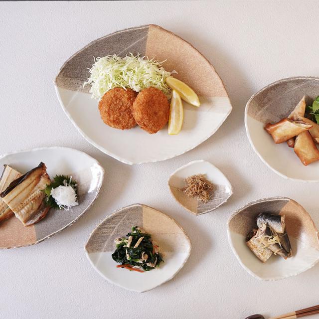 大皿 2人用 2点セット 変形菱型 山びこ 送料無料 食器セット セット食器 ペア食器 まとめ買い プレート お皿 皿 食器 大皿 ディナープレート ワンプレート 盛り皿 パスタ皿 主菜皿 サラダ皿 デザート皿_5
