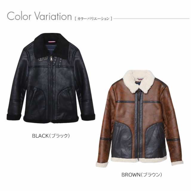 トミーヒルフィガー フェイクレザー アウター ライダースジャケット シェーリング TOMMY HILFIGER Faux Shearling  JACKET メンズ B3 フラ