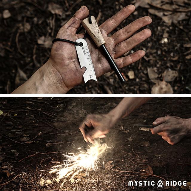 ファイヤースターター 4点セット 火打ち石 火吹き棒 火起こし