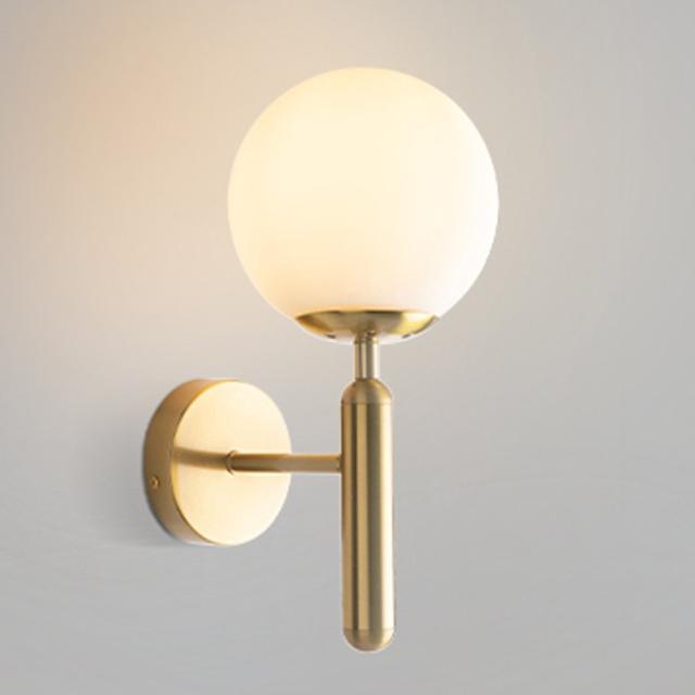 ブラケットライト 真鍮 ウォールライト ガラス レトロ 1灯 E12 口金 壁ライト おしゃれ 間接照明 工事必要 電球は別売りの通販は