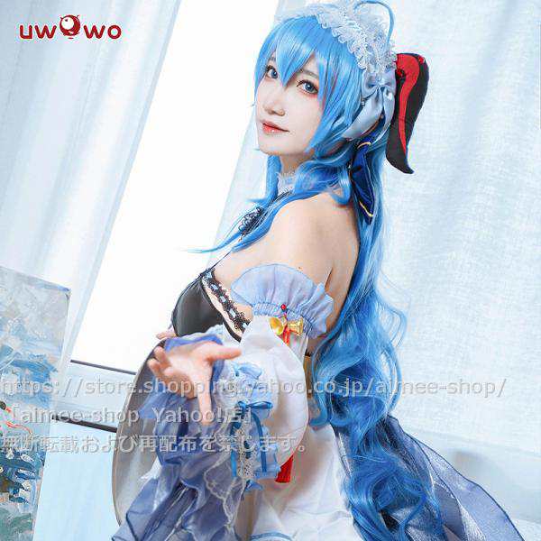 陰山織物謹製 Uwowo 原神 甘雨 メイド服 衣装 コスプレ ウィッグ追加可