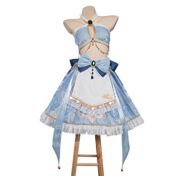 Uwowo製品】120日目安 原神 コスプレ ニィロウ メイド服 ハロワイン 